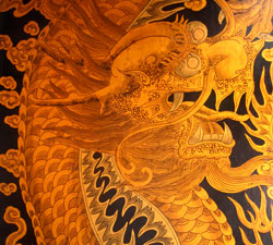 Dragon detail from Thian Hock Keng Temple