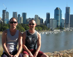 Chris and Graham at Kangaroo Point
