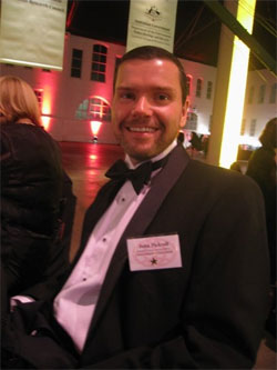 John at our dinner table at the Eureka Prizes