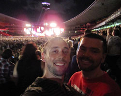 John and me at the concert