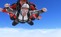 Falling from the sky over Rotorua