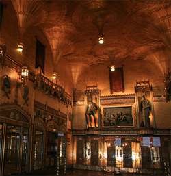 The foyer of Sydney's glamorous State Theatre