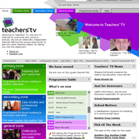 Teachers' TV homepage