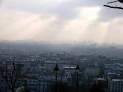 The view from Sacre Coeur at Montmartre