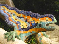 The famouse lizard at Parc Güell