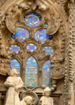 Stained glass from the Nativity Facade